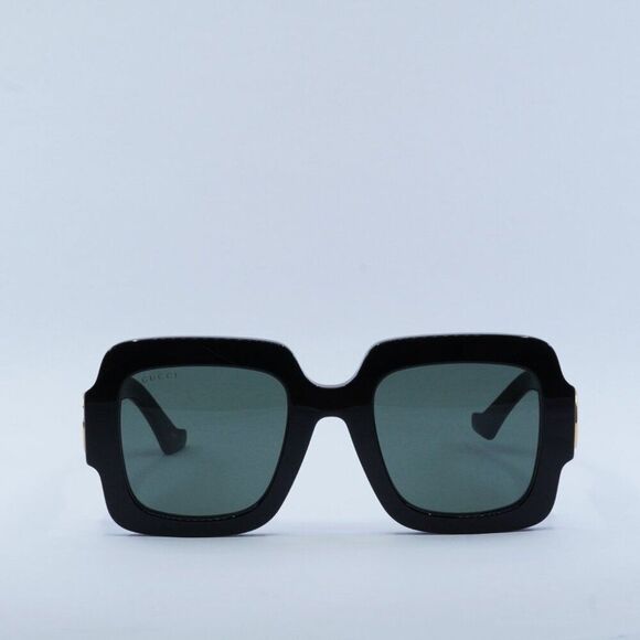 Gucci GG1547S 001 Sunglasses Black Square Frame, Grey Lenses main image 7